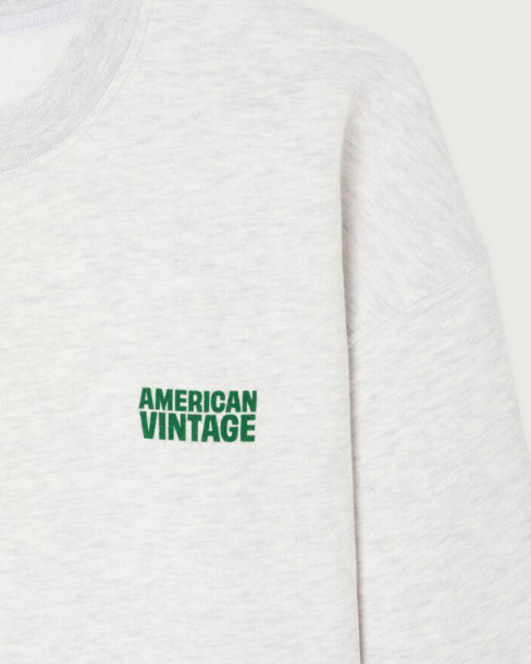 SWEAT MBAP03B GRIS ~ AMERICAN VINTAGE